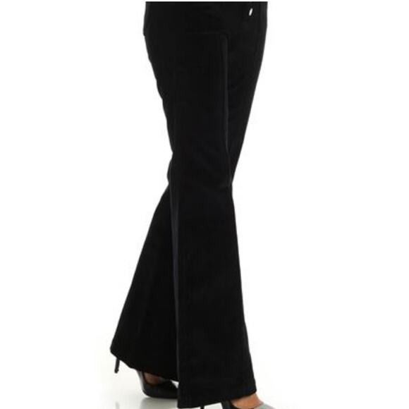 Michael Kors Black Corduroy Flare Pants - Picture 1 of 7